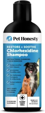 Pet Honesty Chlorhexidine Cat & Dog Seasonal Itch Relief Shampoo, for Allergies, Itching, Skin and Coat Supplement, Helps Shedding, Hot Spots, Deodorizing Dog Shampoo & Grooming Supplies,16oz - Image 2