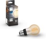 Philips Hue Smart 40W A19 Filament LED Bulb - White Ambiance Warm-to-Cool White Light - 1 Pack - 550LM - E26 - Indoor - Control with Hue App - Works with Alexa, Google Assistant and Apple Homekit - Image 2