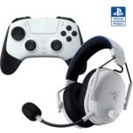Razer PlayStation Bundle: Raiju V3 Pro Wireless Controller for PS5 + BlackShark V3 Pro Wireless ANC Gaming Headset for PS5: Officially Licensed for PlayStation - White - Image 2