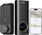 Smart Door Lock with Apple Home Ecosystem Fingerprint Keyless Entry Door Lock Safety Keypad Deadbolt with Code, Built-in Wi-Fi, IP65, Supports Apple Homekit, Alexa, Google for Front Door or Back - Image 2