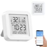 Smart WiFi Temperature Humidity Monitor: TUYA Wireless Temperature Humidity Sensor with APP Notification Alerts, WiFi Thermometer Hygrometer for Home Pet Garage,Compatible with Alexa - Image 2
