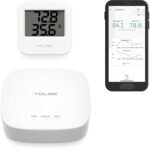 Smart Wireless Temperature Sensor/Humidity Sensor Wide Range (-22 to 158 Degrees) for Fridge Monitoring Pet Cage/Tank Monitoring, Smartphone Alerts, Compatible with Alexa IFTTT - Hub Included - Image 2