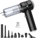 Sycoodeal Handheld Car Vacuum Cleaner, 25000PA Strong Cyclonic Suction Portable Mini Vacuum Cordless with Digital Display Lightweight Handheld for Pet Hair, Car, Home, Office, Kitchen - Image 2