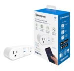 Westinghouse Wi-Fi Smart 2 Outlet Dual Plug Works with Alexa and Google Assistant Grounded Outlets App Controlled Sure Series White - Image 2