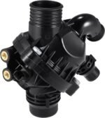 X AUTOHAUX Thermostat Housing Assembly 11537601158 Engine Coolant Thermostat Housing Assembly for BMW X1 X5 X6 135i 335i 2011 2012 2013 - Image 2