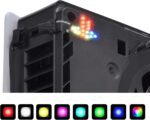 eXtremeRate 7 Colors 40 Effects RGB Rainbow Logo LED Kit for PS5 Slim/Pro Console, Illuminated Lighting Decoration Logo LED Board for PS5 Slim/Pro Disc & Digital Console - Image 2