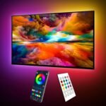 maylit ICRGB TV LED Backlight, 18ft Bluetooth LED Lights for TV 75-85in, USB Powered TV Lights Kit with Remote and App Control, Music Sync Color Change with TV Sound, Bias Lighting for HDTV Room Decor - Image 2