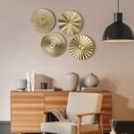 Hicarer 4 Pcs 12 Inch Metal Wall Art Decor Sunburst Hanging Metal Artwork Decor Wall Art Decorations for Home Living Room Office Gift for Christmas(Gold) - Image 6