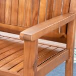 Christopher Knight Home Kally Outdoor Five Piece Acacia Dining Set, Teak Finish - Image 7