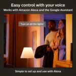 Philips Hue Smart Light Bulbs Starter Kit, Includes (1) Bridge, (2) 60W A19 Bulbs, White and Color Ambiance LED Color Changing Lights, 800LM, E26, Control with App or Voice Assistant - Image 4