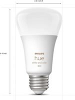 Philips Hue Smart Light Bulbs Starter Kit, Includes (1) Bridge, (2) 60W A19 Bulbs, White and Color Ambiance LED Color Changing Lights, 800LM, E26, Control with App or Voice Assistant - Image 7