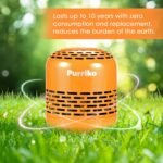 Purriko Refrigerator Deodorizer,Lasts up to 10 Years,Refrigerator Odor Eliminator,Fridge Deodorizer,More Effective Than Baking Soda Bamboo Air Purifying Bags,Orange - Image 4