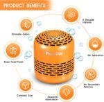 Purriko Refrigerator Deodorizer,Lasts up to 10 Years,Refrigerator Odor Eliminator,Fridge Deodorizer,More Effective Than Baking Soda Bamboo Air Purifying Bags,Orange - Image 6