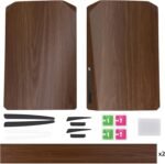 eXtremeRate eXcover Wood Grain Top Bottom Cover Compatible with ps5 Console Disc Edition, Replacement Faceplate Backplate Shell Skin Compatible with ps5 Disc Version Console - Image 3