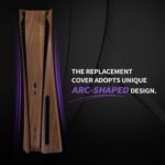 eXtremeRate eXcover Wood Grain Top Bottom Cover Compatible with ps5 Console Disc Edition, Replacement Faceplate Backplate Shell Skin Compatible with ps5 Disc Version Console - Image 6