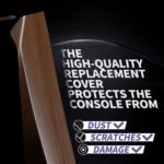 eXtremeRate eXcover Wood Grain Top Bottom Cover Compatible with ps5 Console Disc Edition, Replacement Faceplate Backplate Shell Skin Compatible with ps5 Disc Version Console - Image 7