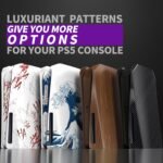 eXtremeRate eXcover Wood Grain Top Bottom Cover Compatible with ps5 Console Disc Edition, Replacement Faceplate Backplate Shell Skin Compatible with ps5 Disc Version Console - Image 9