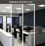2x2 FT LED Light Flat Panel, 20/30/40W, CCT Selectable 30K | 35K | 40K | 50K | 65K, 0-10V Dimmable Recessed Drop Ceiling Lights, 2500/3750/5000 Lumens, Lay in Fixture, 120-277V, UL DLC(4 Pack) - Image 4