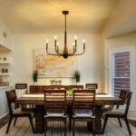 6-Light Black Industrial Chandelier, Modern Farmhouse Candle Light Fixture, Contemporary Hanging Light for Dining Room, Kitchen Island, Living Room, Bedroom, Foyer, Entryway - Image 3