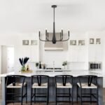 6-Light Black Industrial Chandelier, Modern Farmhouse Candle Light Fixture, Contemporary Hanging Light for Dining Room, Kitchen Island, Living Room, Bedroom, Foyer, Entryway - Image 4