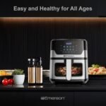 Emerson SmartVoice 5.3QT 6-in-1 Air Fryer, 1000+ Voice Control Commands, 100+ Recognized Food, No APP, No WIFI, No Setup, Nonstick Basket, Air Fry, Bake, Reheat, Dehydrate, 1500W - Image 8