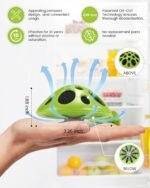 Purriko Fridge Deodorizer,Last up to 10 Years,Refrigerator Odor Eliminator,Fridge Smell Eliminator,More Effective than Baking Soda and Bamboo Charcoal Air Purifying Bags,Green - Image 4