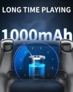 Black Wireless Controller Compatible for PS-5/Pro/Slim/PC, Gradient Color RGB mode/haptic feedback/1000 mAH battery/Motion Sensing/3.5mm Audio Jack - Image 4