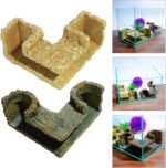 PANGBOER Aquariums Decoration Shelter Corner Cave Resin Fishtanks Hideouts Tunnel For Small Fish And Shrimp Fishtanks Landscape - Image 3