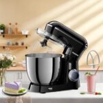 Stand Mixer, 6.5QT 10-Speed Tilt-Head Electric Stand Mixer, 3-In-1 Kitchen Mixer with Bowl, Dough Hook, Whisk and Beater, Food Mixer for Baking, Cake and Most Home Cooks, Black - Image 6