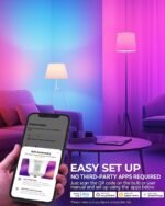 Avatar Controls Matter Smart Light Bulb Compatible with Apple HomeKit/Alexa/Google Home, 9W 2 Pack Color Changing Alexa LED Light Bulbs, Voice/App Controlled Dimmable WiFi Lighting for Room - Image 4