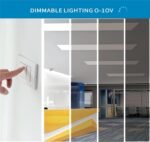 2x2 LED Light Flat Panel, 20/25/30/35/40W, 5 Color Temps 3K/3.5K/4K/5K/6.5K, Dimmable Recessed Drop Ceiling Lights, 2500-5000 Lumens, Lay in Fixture for Office, 120-277V, ETL DLC (6, Pack) - Image 6