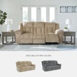 Signature Design by Ashley Tip-Off Classic Wall Hugger Power Reclining Sofa with Adjustable Headrest and USB Ports, Light Brown - Image 8