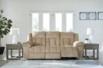 Signature Design by Ashley Tip-Off Classic Wall Hugger Power Reclining Sofa with Adjustable Headrest and USB Ports, Light Brown - Image 18