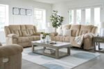 Signature Design by Ashley Tip-Off Classic Wall Hugger Power Reclining Sofa with Adjustable Headrest and USB Ports, Light Brown - Image 20