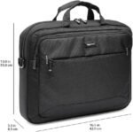Amazon Basics Laptop Carrying Case with Shoulder Strap and Handle, Large Capacity, 15.6 in, Black - Image 6