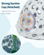 Uniclife Shrimp Cave, Shrimp Hides for Aquarium, Realistic Plastic Aquarium Coral Rock Decorations with Suction Cup, Betta Hideout Tank Accessories for Fish Tank Decor, Hiding & Resting - Image 4