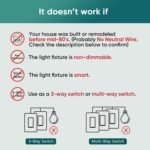 TREATLIFE Smart Dimmer Switch, Single-Pole Smart Switch for Dimmable Bulbs, 2.4GHz WiFi Smart Light Switch Works with Alexa and Google Home, APP Remote Control, Neutral Wire Required - Image 3