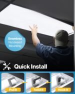 Sunco 48 Pack 2x4 LED Flat Panel Light Drop Ceiling Office Shop Commercial Warehouse Fixture, 6500 Lumens, Selectable Features, 30W/40W/50W, 4000K/5000K/6000K, Dimmable (0-10V), Dustproof ETL - Image 5