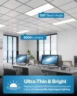 Sunco 48 Pack 2x4 LED Flat Panel Light Drop Ceiling Office Shop Commercial Warehouse Fixture, 6500 Lumens, Selectable Features, 30W/40W/50W, 4000K/5000K/6000K, Dimmable (0-10V), Dustproof ETL - Image 9