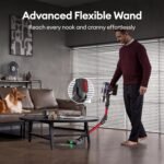 Ultenic Cordless Vacuum Cleaner, 600W 55Kpa 60Mins Vacuum Cleaners for Home, Cordless Stick Vacuum with 180°Bendable Wand, Anti-Tangle Brush, Charging Dock, Vacuum for Pet Hair/Carpet/Floor/Car - Image 8