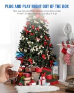 Remote Control Outlet, WILAWELS Wireless Light Switch with Magnetic Base, On Off Remote Outlet Switch for Lights, Lamps, 100ft RF Range, 15A/1875W, Pre-Programmed, 1 Remote for 3 Plugs W09RC1306 - Image 5