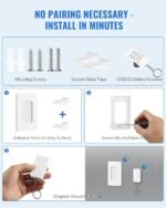 Remote Control Outlet, WILAWELS Wireless Light Switch with Magnetic Base, On Off Remote Outlet Switch for Lights, Lamps, 100ft RF Range, 15A/1875W, Pre-Programmed, 1 Remote for 3 Plugs W09RC1306 - Image 8