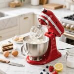 3-Piece Stainless Steel Mixer Attachment Kit for KitchenAid 4.5/5 QT Tilt-Head Mixers, K45WW Wire Whip, K45DH Dough Hook & K45B Coated Flat Beater, Baking Essentials Set, Dishwasher Safe - Image 7