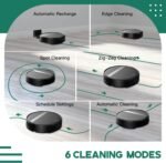 Robot Vacuum and Mop Combo with Smart 3D Avoidance | 2 in 1 Mopping Robotic Vacuum Cleans Hard Floors & Carpets | Powerful Suction & Tangle-Free for Pet Hair | App/Wi-Fi/Alexa, Self-Charging - Image 4
