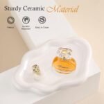 Ceramic Jewelry Tray Trinket Dish, Decorative Cloud Vanity Key Tray for Women, Ring Holder Dish, Cute Jewelry Plate Bowl Room Decor Aesthetic, White, Medium - Image 6