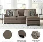 Signature Design by Ashley Stonemeade Casual Right-Arm Facing Sofa Chaise with 4 Toss Pillows, Dark Brown - Image 5
