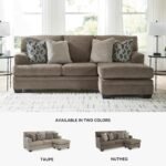 Signature Design by Ashley Stonemeade Casual Right-Arm Facing Sofa Chaise with 4 Toss Pillows, Dark Brown - Image 9