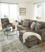 Signature Design by Ashley Stonemeade Casual Right-Arm Facing Sofa Chaise with 4 Toss Pillows, Dark Brown - Image 21