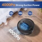 Bagotte Robot Vacuum and Mop Combo with LiDAR Navigation,4000Pa Suction Robot Vacuum Cleaner with Mapping,No-Go Zones,Vacuum Robot for Pet Hair,Hard Floor,Carpet - Image 4