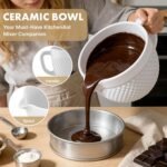 Ceramic Mixer Bowl For KitchenAid all 4.5-5 Quart Tilt-Head Stand Mixers, 5 qt Mixing Bowl For Kitchen Aid Accessories and Attachments with Handle - Image 5